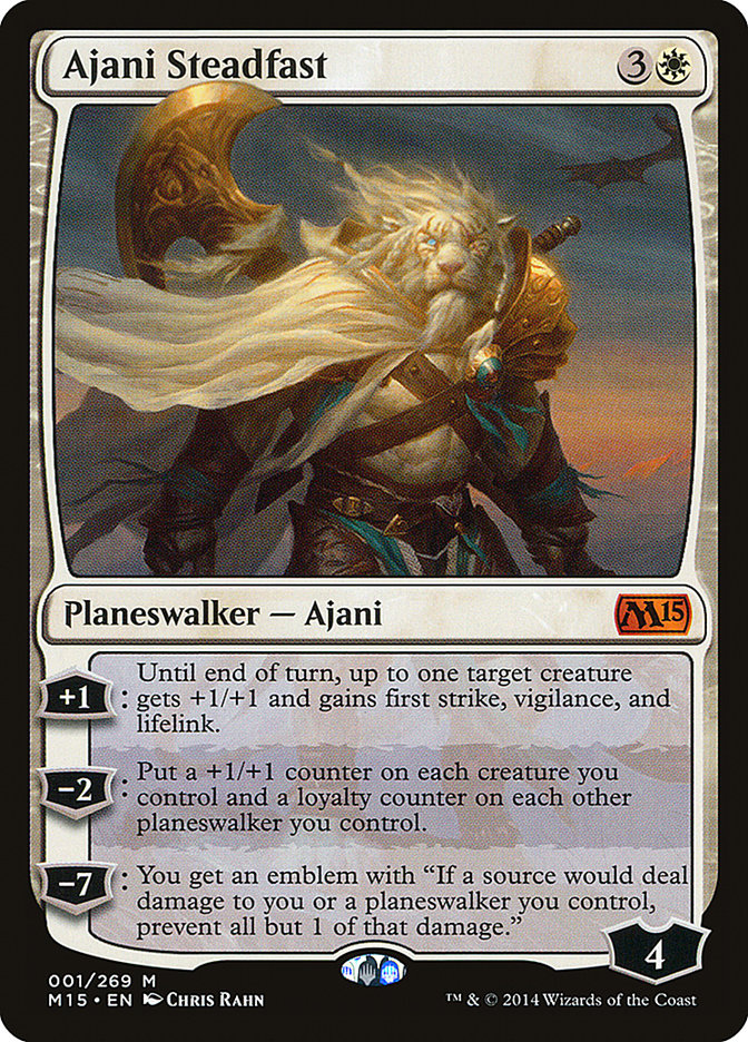 Ajani Steadfast 1 (Magic 2015 (M15))  - Foil | Good Games Adelaide SA