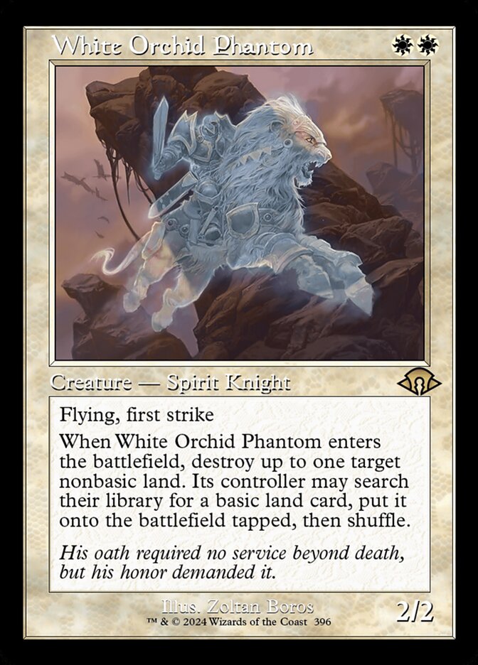 White Orchid Phantom 396 (Modern Horizons 3)  - Retro Foil | Good Games Adelaide SA