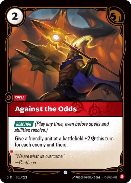 Against the Odds 1/221 (Spiritforged)  - Foil | Good Games Adelaide SA