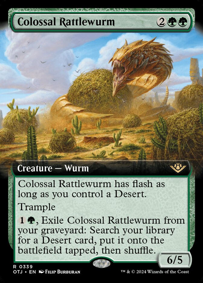 Colossal Rattlewurm 339 (Outlaws of Thunder Junction)  | Good Games Adelaide SA