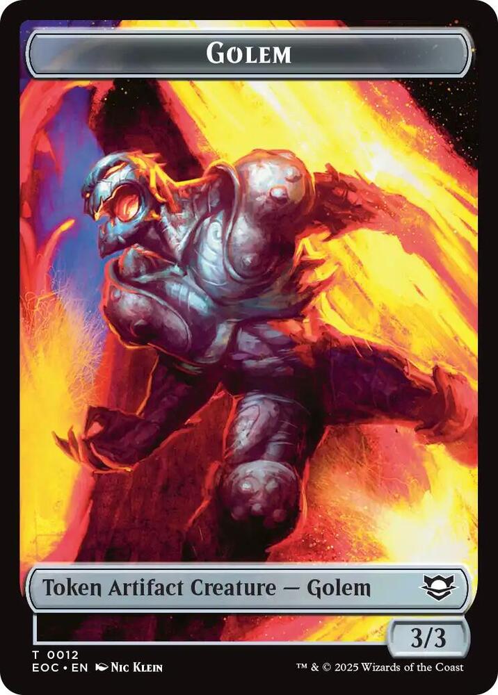 Golem 0012 Golem 0014 Double Sided Token 12 // 14 (Commander: Edge of Eternities)  | Good Games Adelaide SA