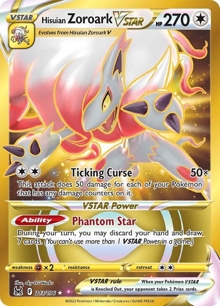 Hisuian Zoroark VSTAR 213 Secret 213/196 (SWSH11: Lost Origin)  - Holofoil | Good Games Adelaide SA