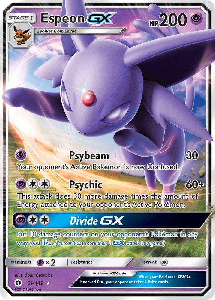 Espeon GX 61/149 (SM Base Set)  - Holofoil | Good Games Adelaide SA