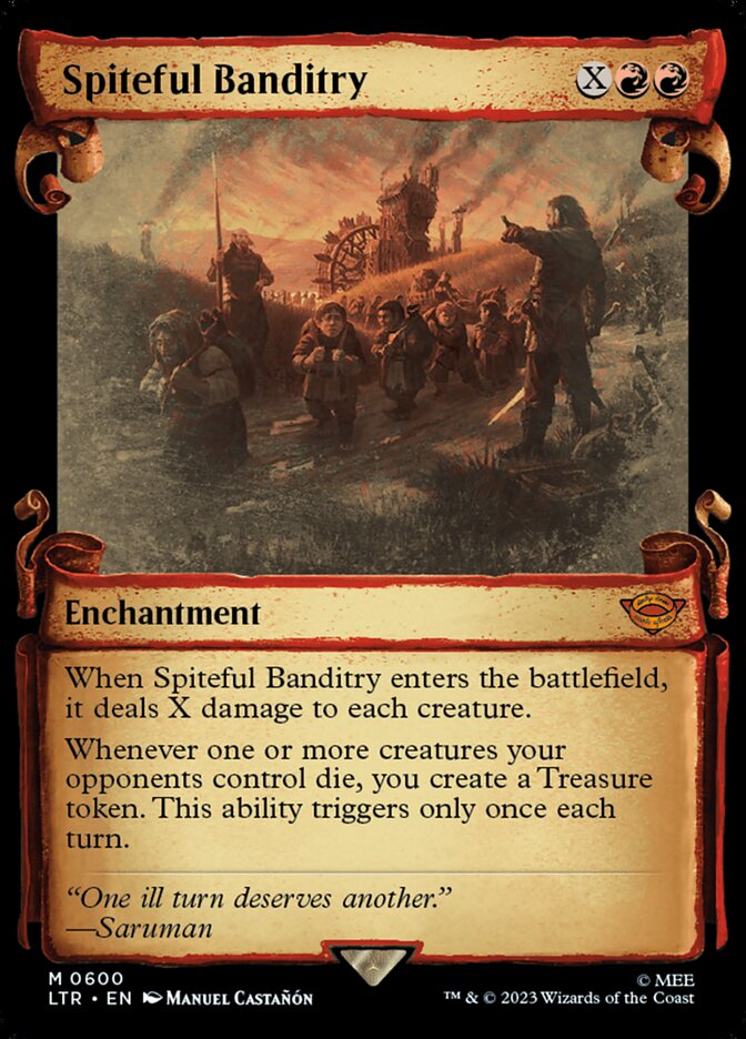 Spiteful Banditry 600 (Universes Beyond: The Lord of the Rings: Tales of Middle-earth)  - Showcase Scroll | Good Games Adelaide SA