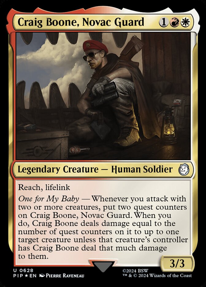 Craig Boone, Novac Guard 628 (Universes Beyond: Fallout)  - Foil | Good Games Adelaide SA