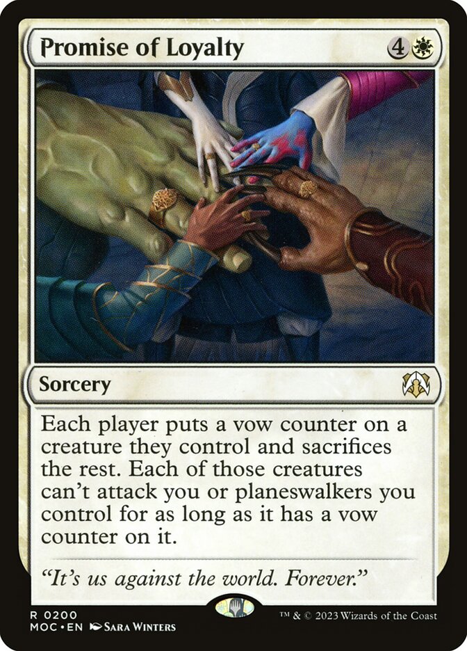 Promise of Loyalty 200 (Commander: March of the Machine)  | Good Games Adelaide SA