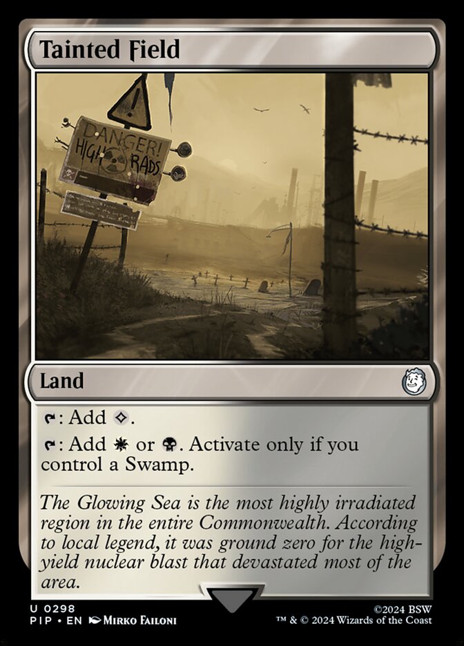 Tainted Field 298 (Universes Beyond: Fallout)  - Foil | Good Games Adelaide SA