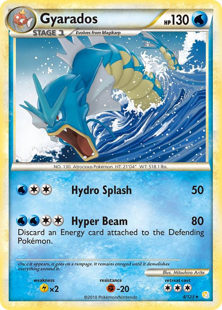 Gyarados 4/123 (HeartGold SoulSilver)  - Reverse Holofoil | Good Games Adelaide SA