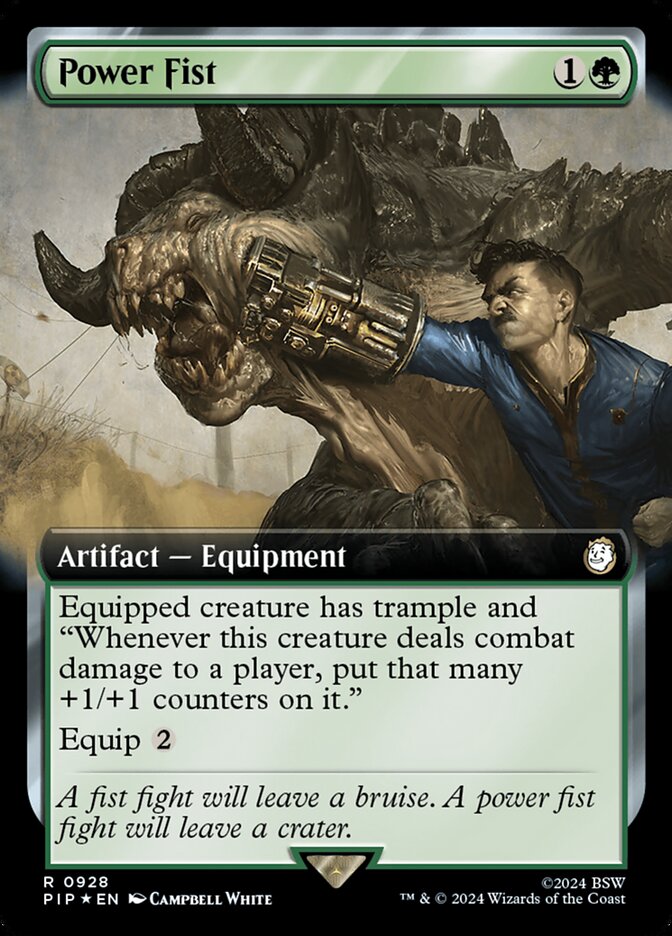 Power Fist 928 (Universes Beyond: Fallout)  - Foil | Good Games Adelaide SA