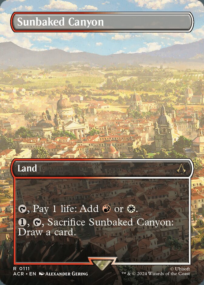 Sunbaked Canyon 111 (Universes Beyond: Assassin's Creed)  - Borderless | Good Games Adelaide SA