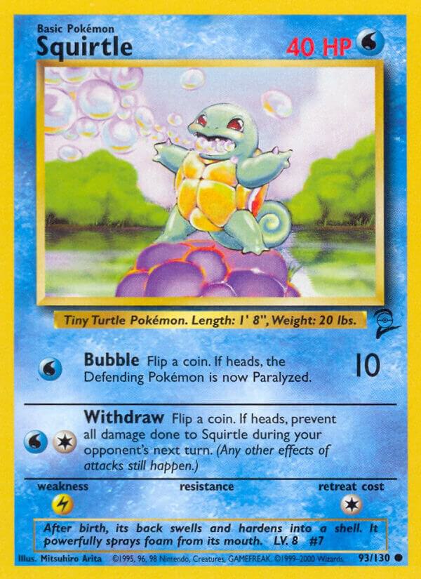 Squirtle 093/130 (Base Set 2)  | Good Games Adelaide SA