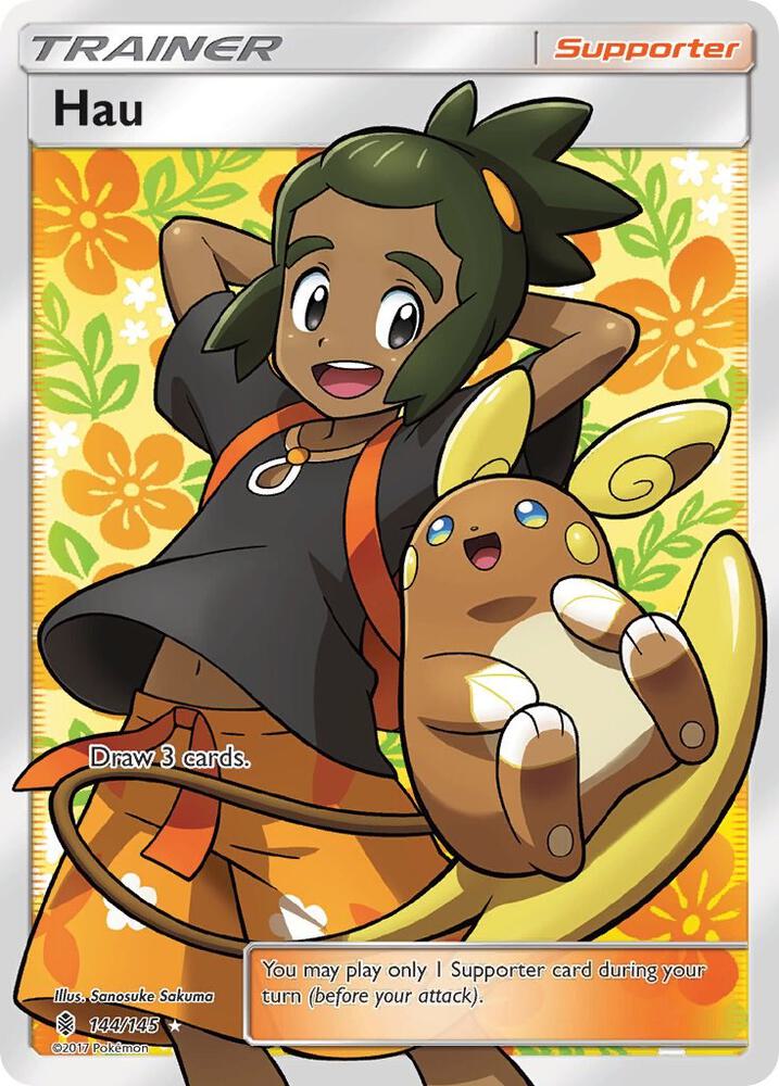 Hau Full Art 144/145 (SM - Guardians Rising)  - Holofoil | Good Games Adelaide SA