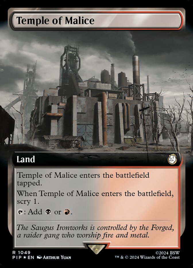 Temple of Malice 1049 (Universes Beyond: Fallout)  - Foil | Good Games Adelaide SA