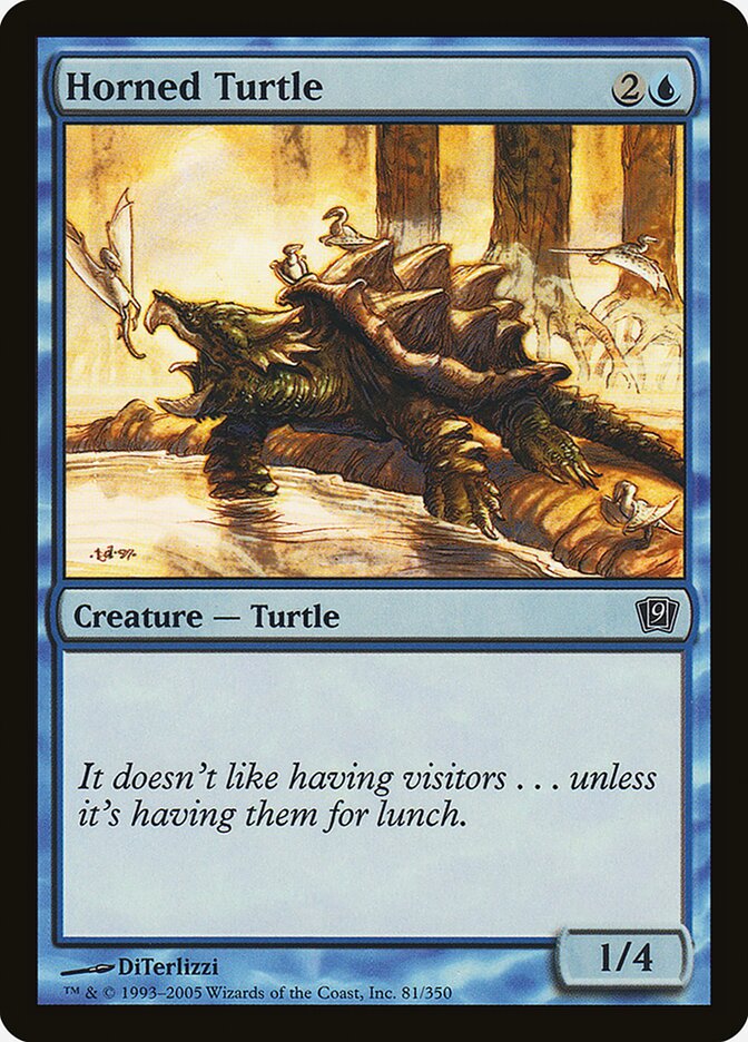 Horned Turtle 81 (9th Edition)  - Foil | Good Games Adelaide SA