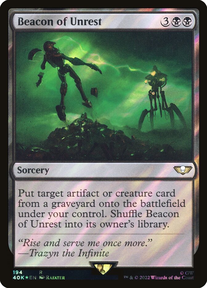 Beacon of Unrest 194★/617 (Universes Beyond: Warhammer 40,000)  - Surge Foil | Good Games Adelaide SA