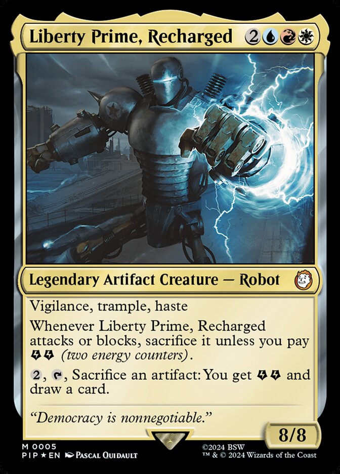 Liberty Prime, Recharged 5 (Universes Beyond: Fallout)  - Foil | Good Games Adelaide SA