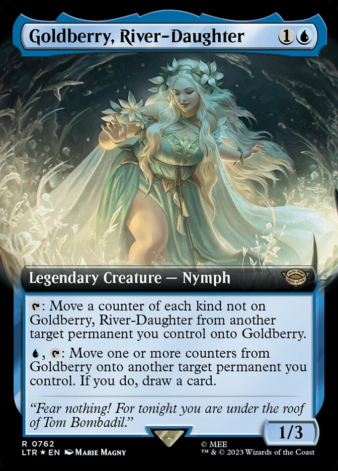 Goldberry, River-Daughter 762 (Universes Beyond: The Lord of the Rings: Tales of Middle-earth)  - Extended Art Surge Foil | Good Games Adelaide SA