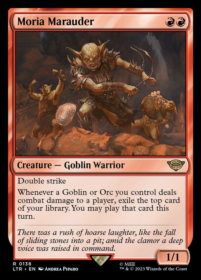 Moria Marauder 138 (Universes Beyond: The Lord of the Rings: Tales of Middle-earth)  - Foil | Good Games Adelaide SA