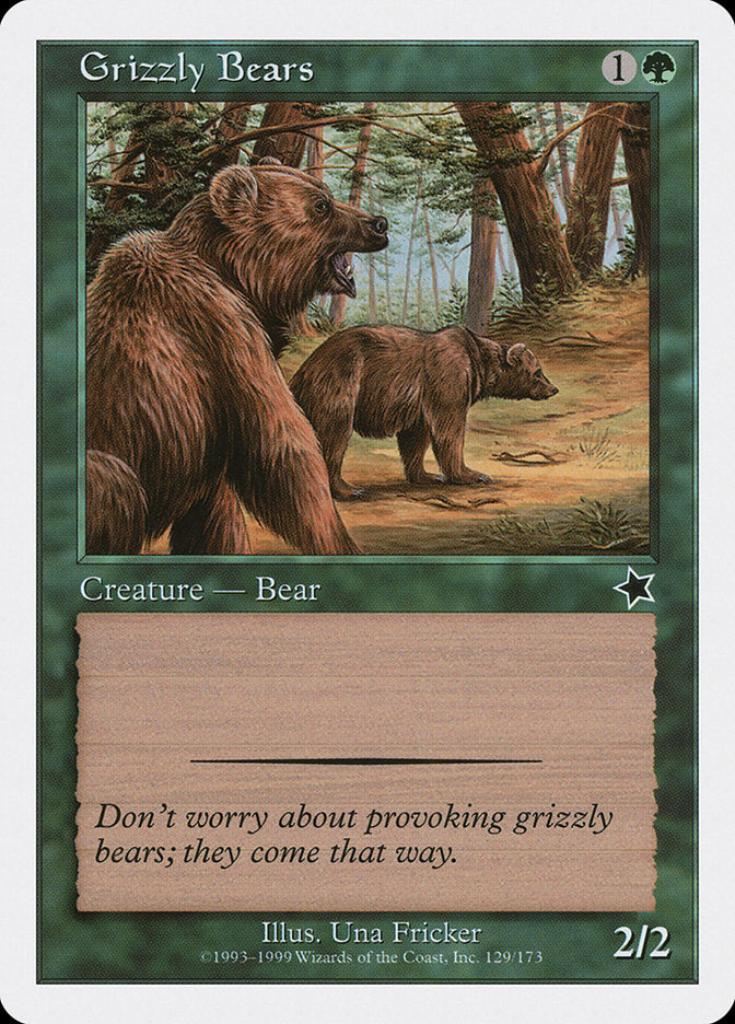 Grizzly Bears 129 (Starter 1999)  | Good Games Adelaide SA
