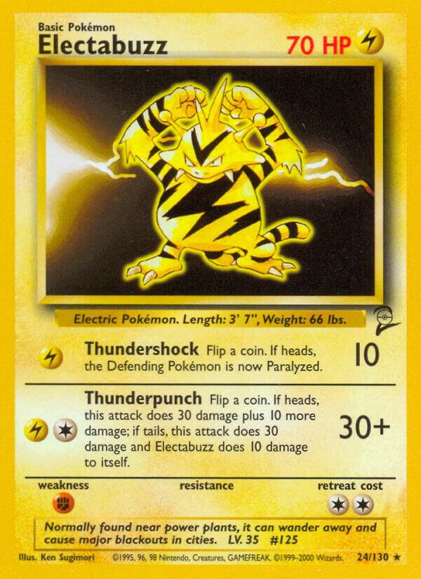 Electabuzz 024/130 (Base Set 2)  | Good Games Adelaide SA