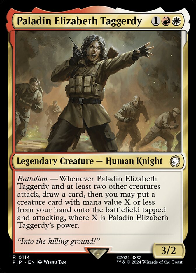 Paladin Elizabeth Taggerdy 114 (Universes Beyond: Fallout)  | Good Games Adelaide SA