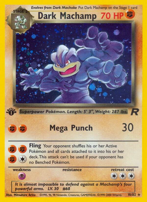 Dark Machamp 10/82 (Team Rocket)  - 1st Edition Holofoil | Good Games Adelaide SA