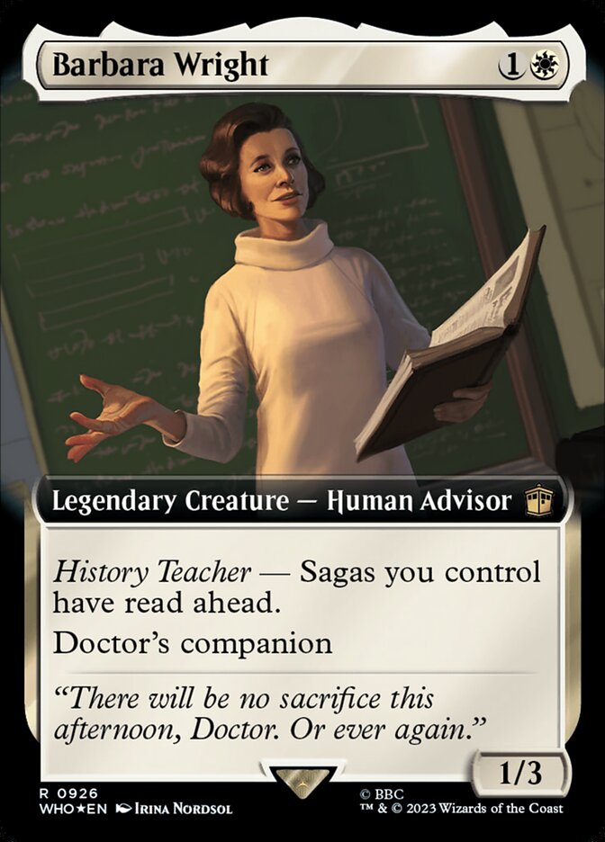 Barbara Wright 926 (Universes Beyond: Doctor Who)  - Foil | Good Games Adelaide SA