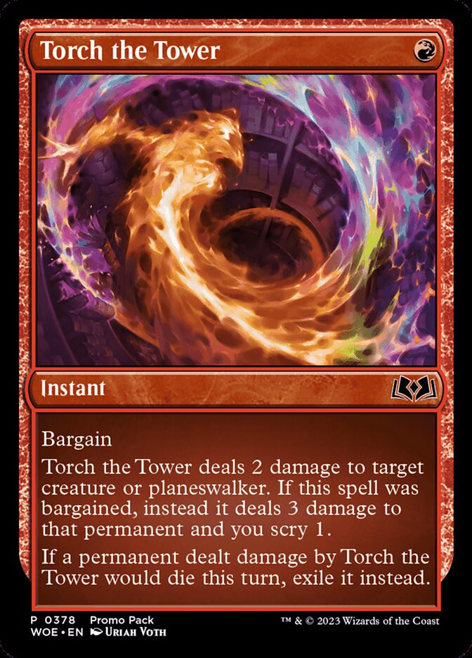 Torch the Tower 378 (Promo Pack: Wilds of Eldraine)  - Foil | Good Games Adelaide SA
