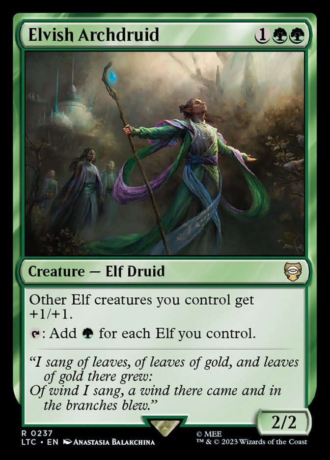 Elvish Archdruid 237 (Commander: The Lord of the Rings: Tales of Middle-earth)  | Good Games Adelaide SA