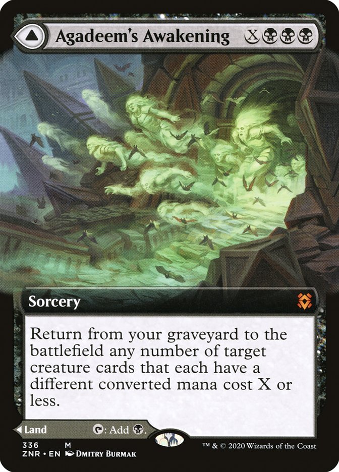Agadeem's Awakening // Agadeem, the Undercrypt 336 (Zendikar Rising)  - Foil | Good Games Adelaide SA