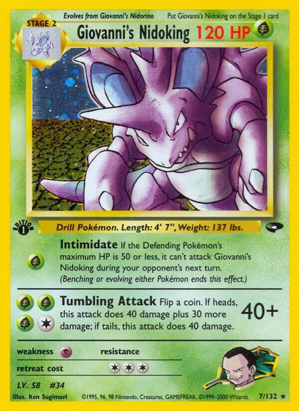 Giovannis Nidoking 007/132 (Gym Challenge)  - Unlimited Holofoil | Good Games Adelaide SA