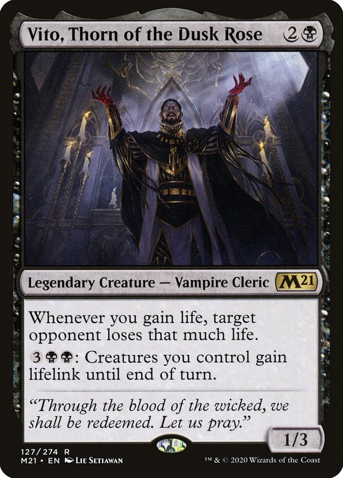 Vito Thorn of the Dusk Rose 127 (Core Set 2021)  - Foil | Good Games Adelaide SA