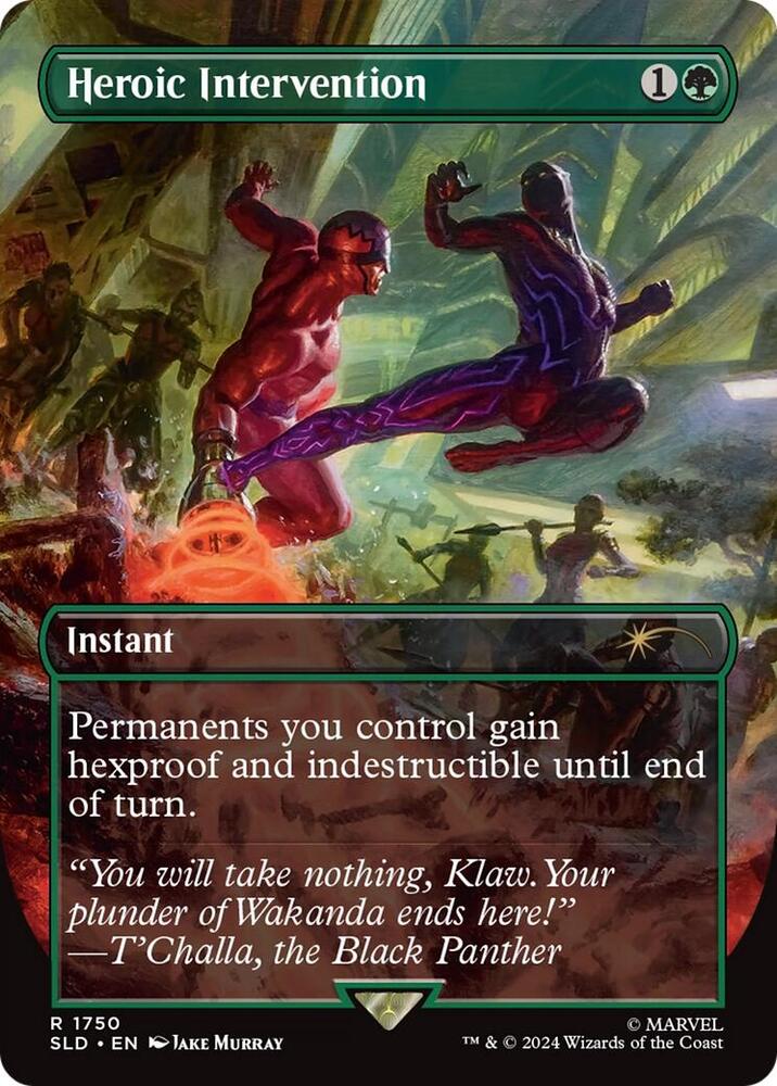 Heroic Intervention Rainbow Foil 1750 (Secret Lair Drop Series)  - Foil | Good Games Adelaide SA