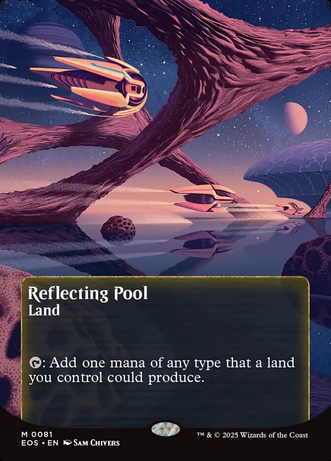 Reflecting Pool 81/0 (Edge of Eternities: Stellar Sights)  - Borderless Foil | Good Games Adelaide SA