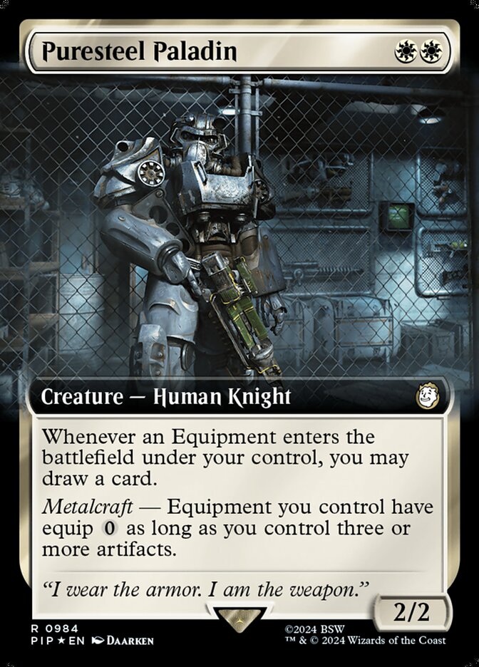 Puresteel Paladin 984 (Universes Beyond: Fallout)  - Foil | Good Games Adelaide SA