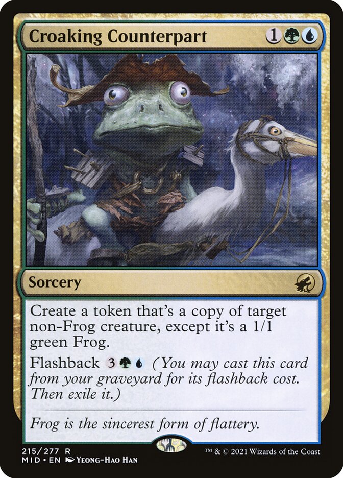 Croaking Counterpart 215 (Innistrad: Midnight Hunt)  - Foil | Good Games Adelaide SA