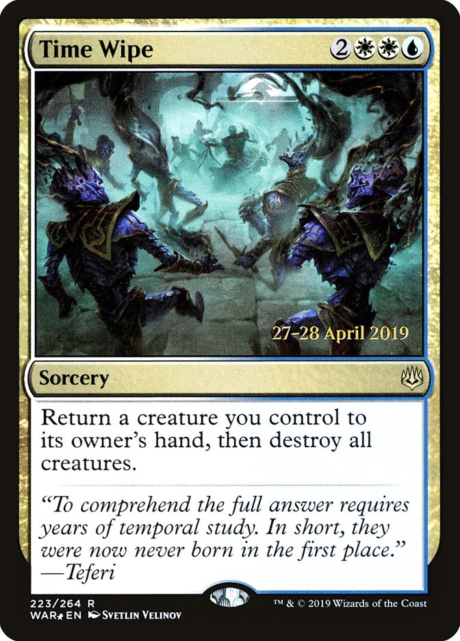 Time Wipe 223 (Prerelease Cards)  - Foil | Good Games Adelaide SA