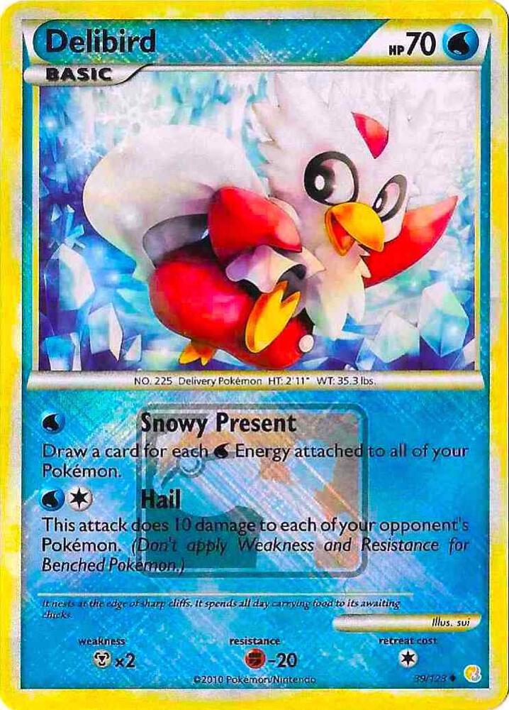 Delibird 39 123 League Promo 039/123 (League & Championship Cards)  - Reverse Holofoil | Good Games Adelaide SA