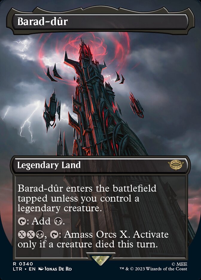 Barad-dûr 340 (Universes Beyond: The Lord of the Rings: Tales of Middle-earth)  - Borderless | Good Games Adelaide SA