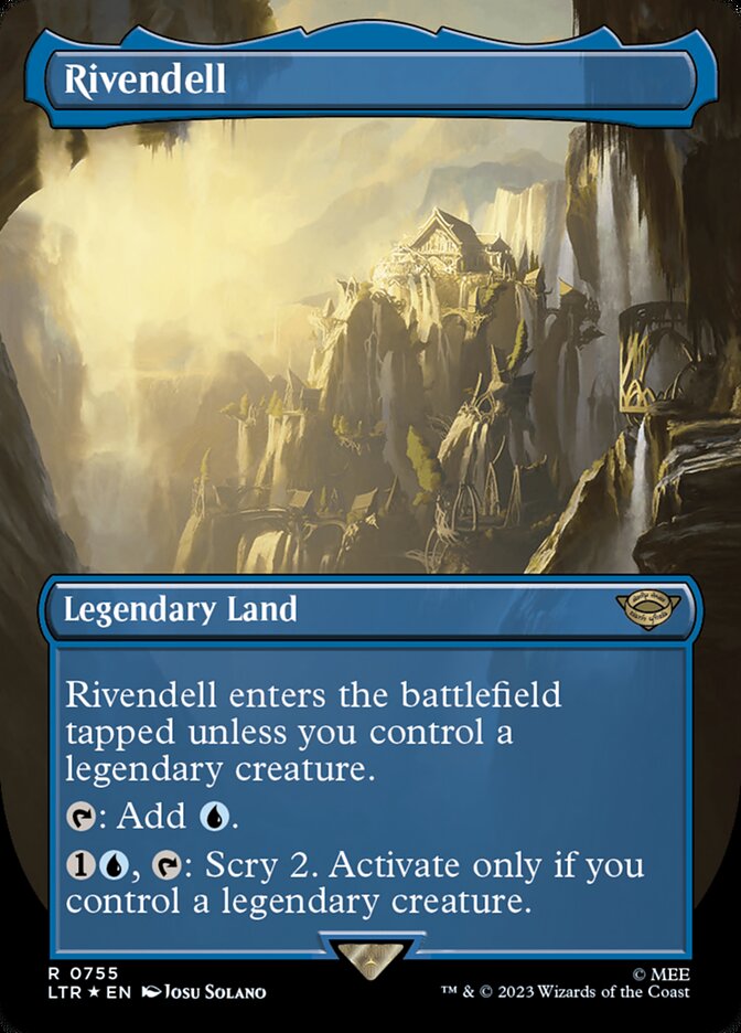 Rivendell 755 (Universes Beyond: The Lord of the Rings: Tales of Middle-earth)  - Borderless Surge Foil | Good Games Adelaide SA