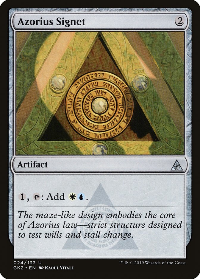 Azorius Signet 24 (Ravnica Allegiance: Guild Kits)  | Good Games Adelaide SA