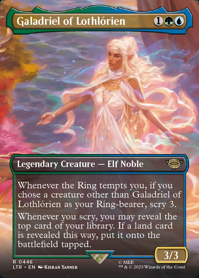 Galadriel of Lothlórien 446 (Universes Beyond: The Lord of the Rings: Tales of Middle-earth)  - Borderless Foil | Good Games Adelaide SA