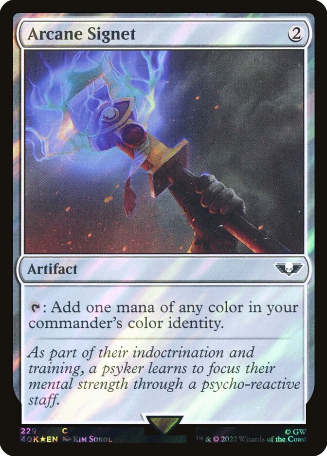 Arcane Signet 229 (Universes Beyond: Warhammer 40,000)  - Foil | Good Games Adelaide SA