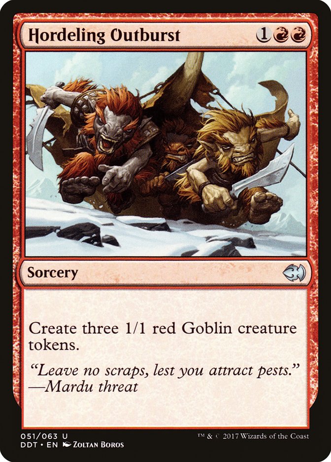 Hordeling Outburst 51 (Duel Decks: Merfolk vs. Goblins)  | Good Games Adelaide SA