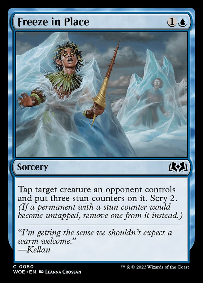 Freeze in Place 50 (Wilds of Eldraine)  - Foil | Good Games Adelaide SA