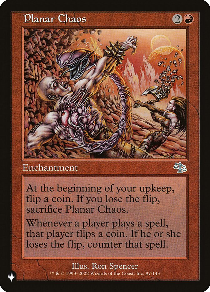 Planar Chaos 97 (The List Reprints)  | Good Games Adelaide SA