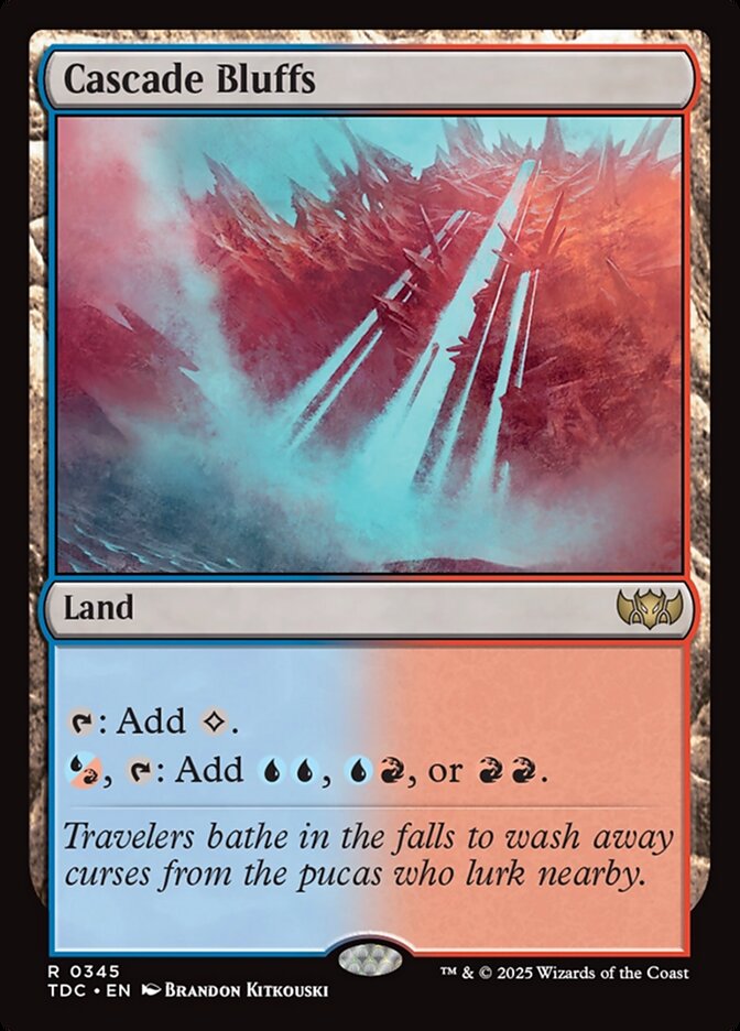 Cascade Bluffs 345 (Commander: Tarkir: Dragonstorm)  | Good Games Adelaide SA