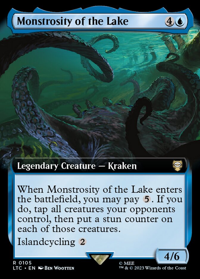 Monstrosity of the Lake 105 (Commander: The Lord of the Rings: Tales of Middle-earth)  - Extended Art | Good Games Adelaide SA