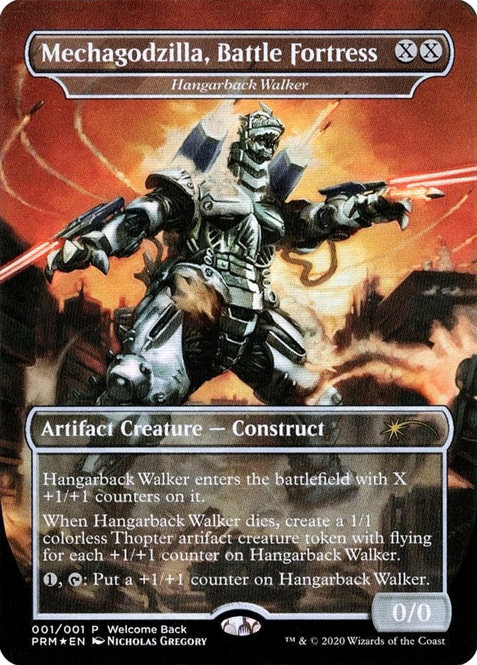 Mechagodzilla Battle Fortress Hangarback Walker Welcome Back Promo 1 (Unique and Miscellaneous Promos)  - Foil | Good Games Adelaide SA