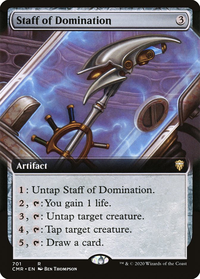 Staff of Domination 701 (Commander Legends)  - Extended Art Foil | Good Games Adelaide SA
